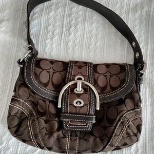 Coach chocolate shoulder bag